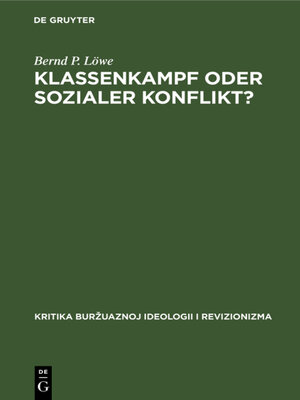 cover image of Klassenkampf oder Sozialer Konflikt?